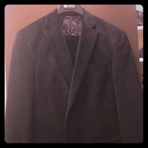 Black velvet suit